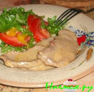 Говядина в сметанном соусе