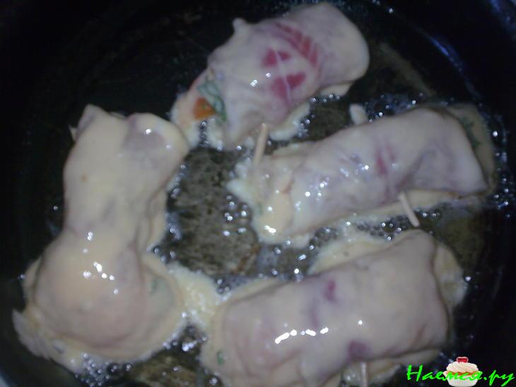 Рулетики рыбные (морской язык)