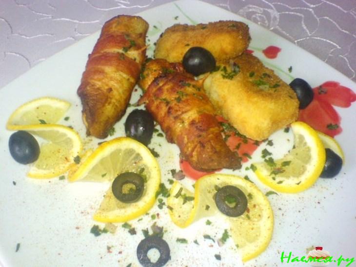 Пангасиус в "шубке" с соусом шафран (2 варианта)