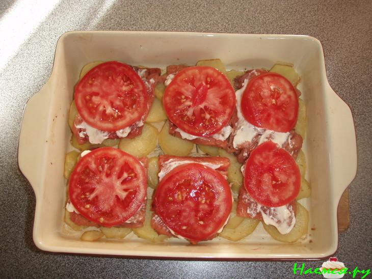 Красная рыба запечённая