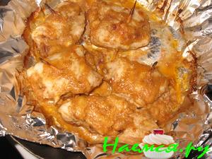 Запечённые куриные рулеты