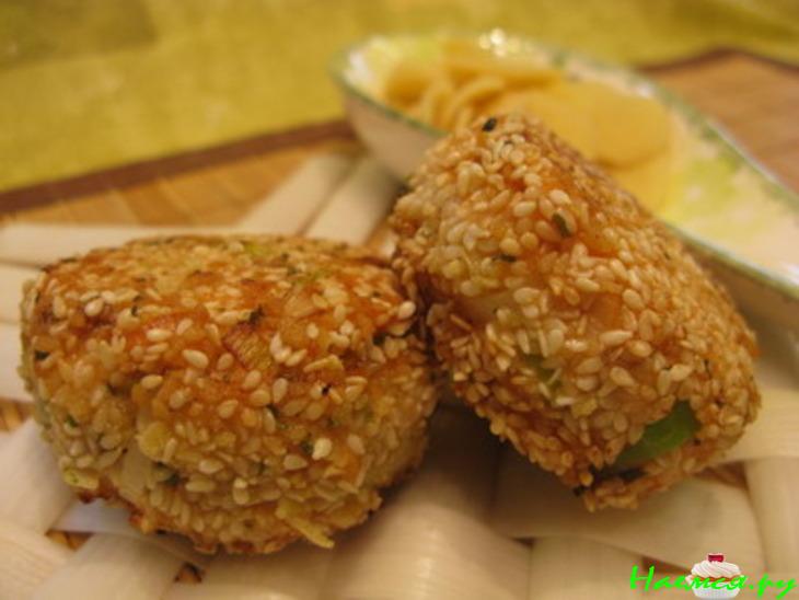 Котлеты из форели с имбирем