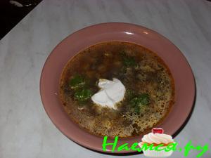 Супчик из маринованных огурчиков с гречневой крупой