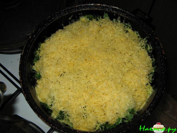 "Порционные судачки" с грибами и сыром