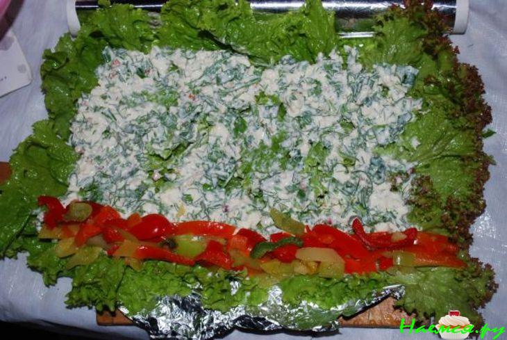 Овощные роллы с сыром