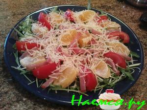 Салат с рукколой и апельсином