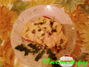 Мясо по-французски с болгарским перцем