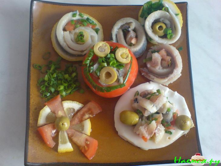 Минтайно-селедочный обед