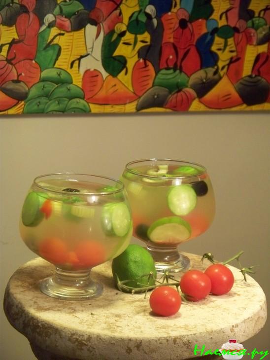 Французский салат в желатине "Hot"