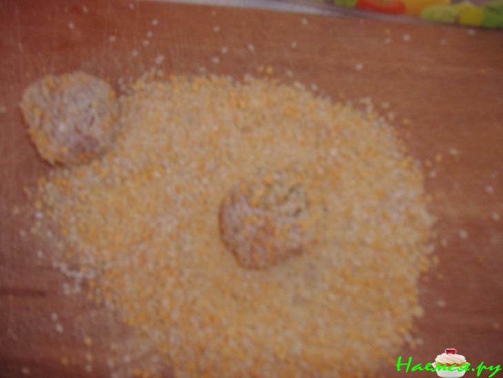 Салат с фаршем и грибами "Экспромт"