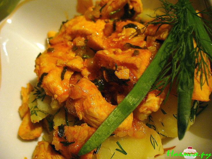 Куриные грудки в томатном соке