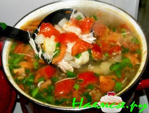 Щи с цветной капустой