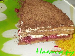 Торт "Черный лес" с вишней и сливочным кремом