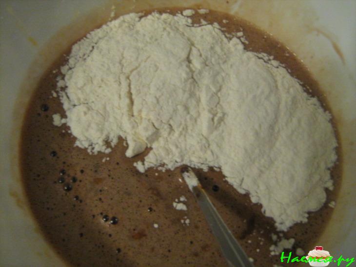 Шоколадный пирог с вишнями (вариант)