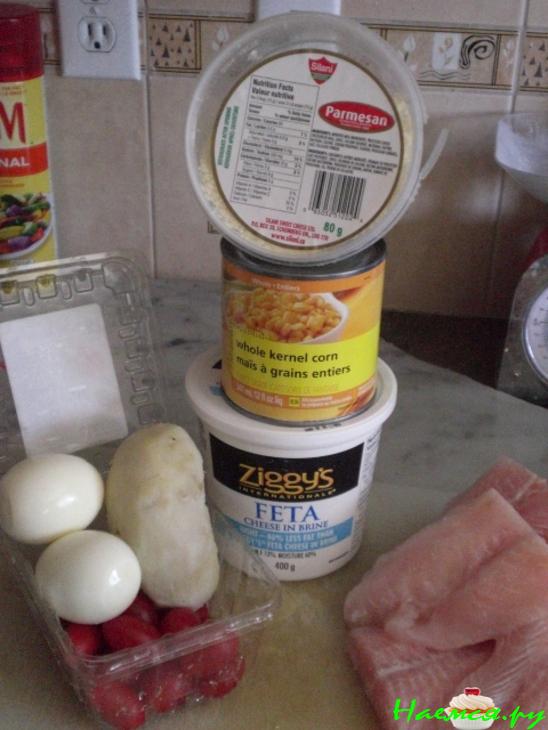 Многослойный рыбный рулет из теста "Фило"