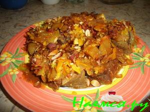 Мясо в апельсиновом соусе