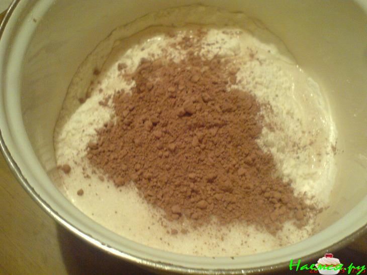 Пирог шоколадно-творожный 'Жираф'