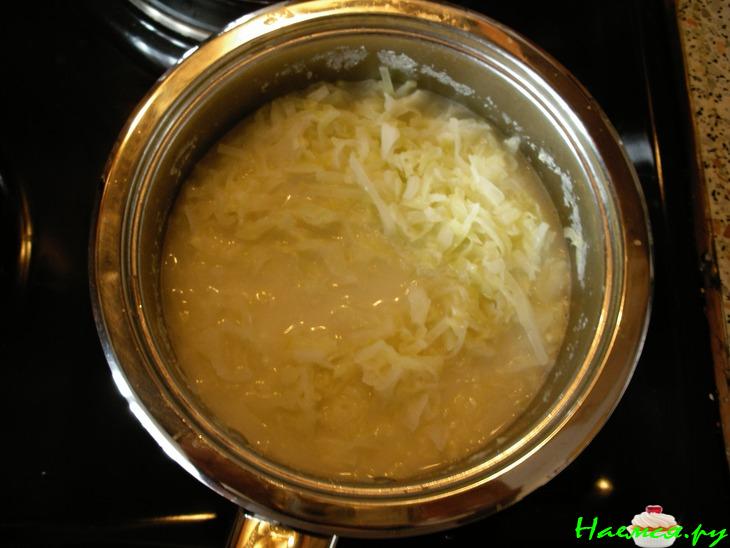Тушеная капустка на молоке