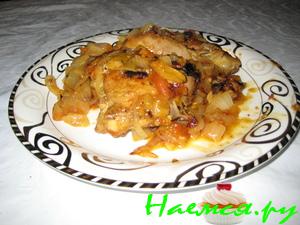 Курица с курагой