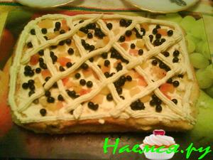 Торт чернично-фруктовый