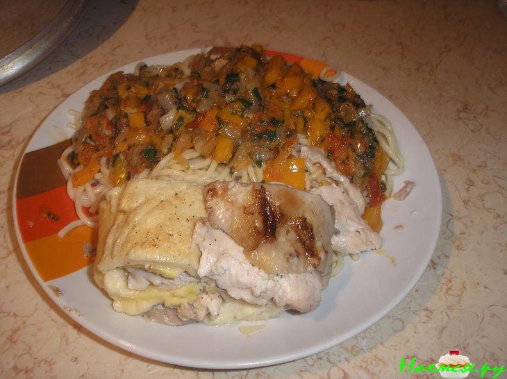 Куриный рулет, запеченный в фольге