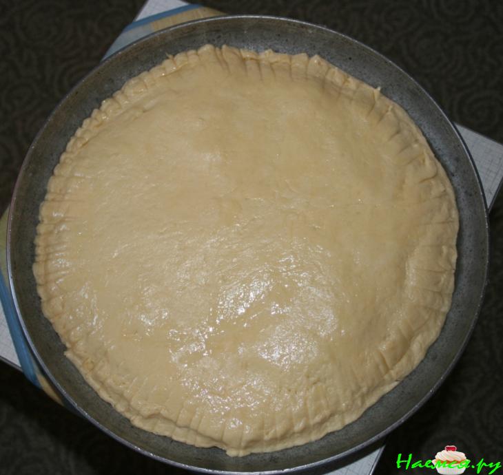 Пирог с тушеной капустой Пирог с тушеной капустой