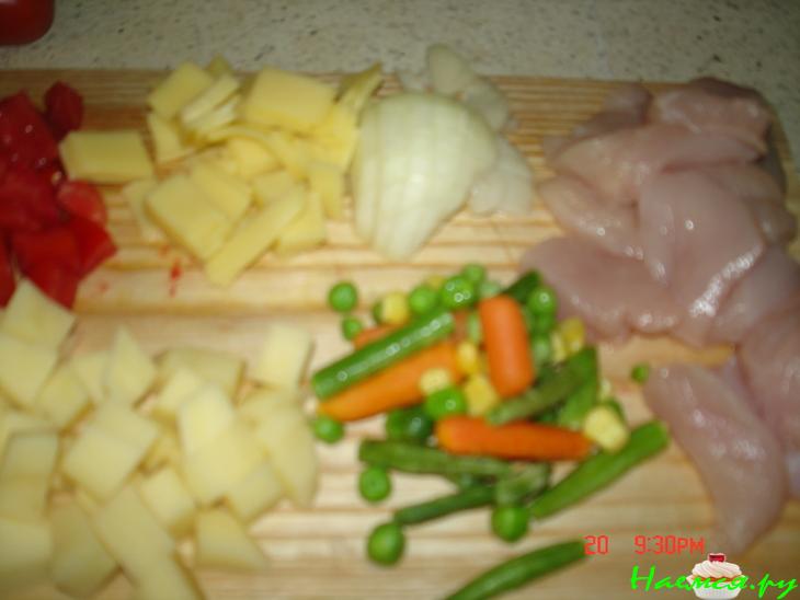 Курица в пергаментных мешочках