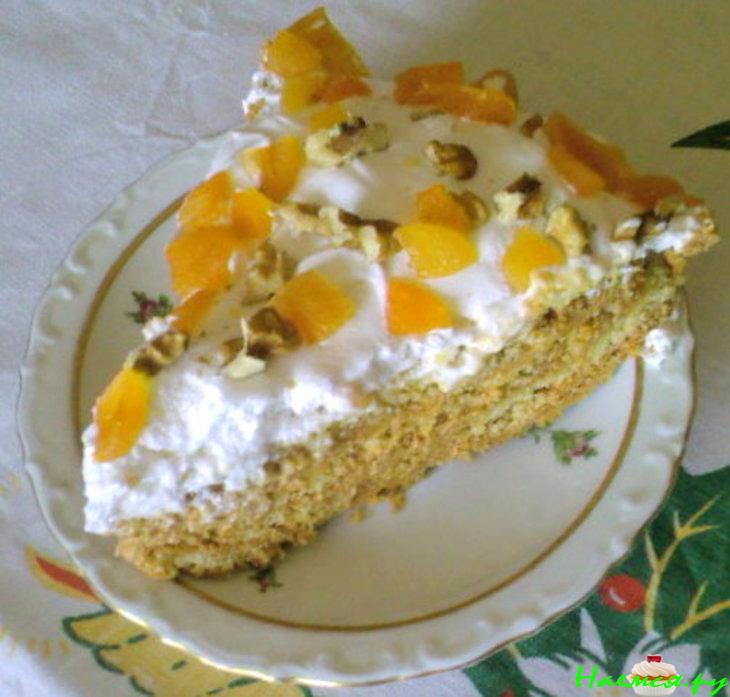 Торт с орехами и сгущенкой "Мария"