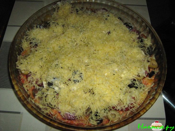 Оливково-грибная пицца Оливково-грибная пицца