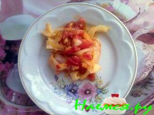 Горячий овощной салат  