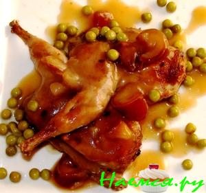 Перепёлки под соусом