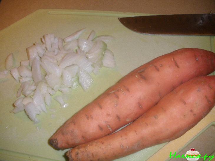 Суп-пюре из цветной капусты и сладкого картофеля