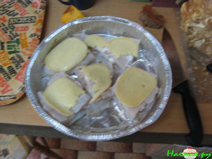 Рыба, запеченная с орехами