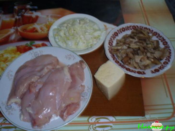 Жульен с грибами и курицей Жульен с грибами и курицей