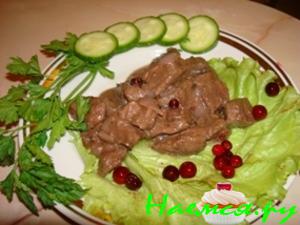 Брусничная говядина