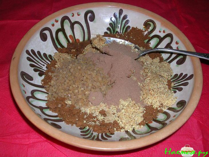 Шоколадный торт с кофейными куличиками из мороженного Шоколадный торт с кофейными куличиками из мороженного