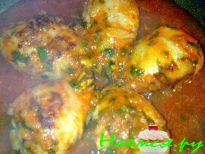 Курочка в майонезно-томатным соусе