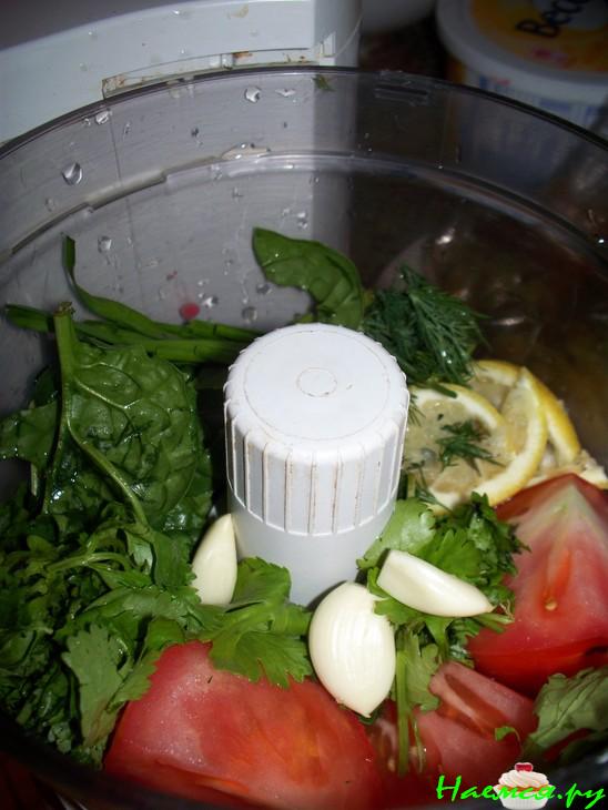 Закуска овощная с креветками