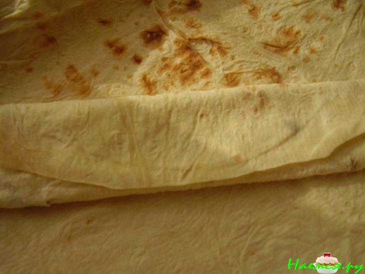 Рулеты из армянского лаваша с паштетом