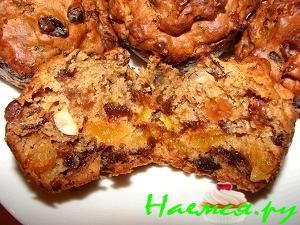 Маффины с сухофруктами (сладкие, но без сахара)