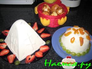 Пасха творожно-ванильная с изюмом