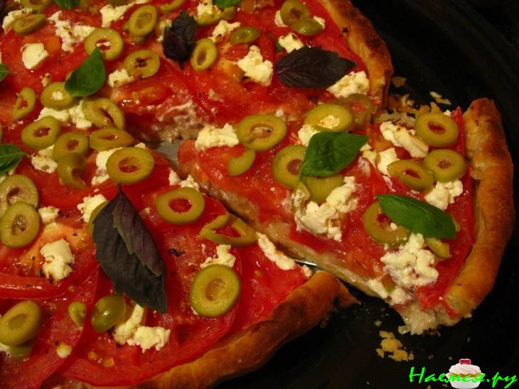 Ароматный томатный торт