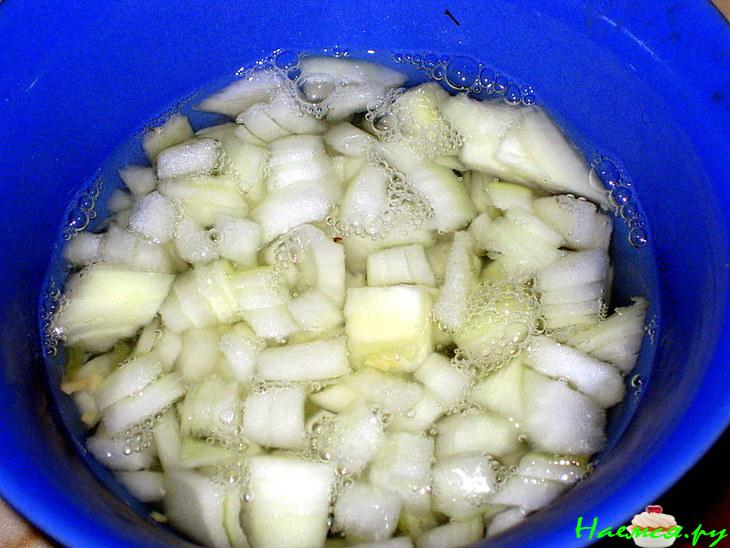 Салатик с кальмарами для души