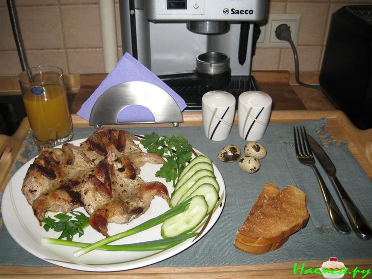 Перепела жареные