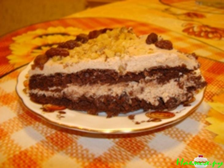 Торт "Изюминка" с шоколадным кремом