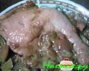 Куриные ножки, пожаренные с овощами