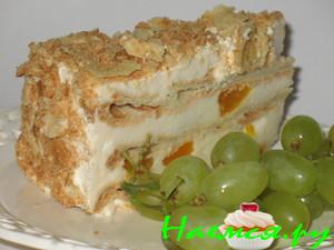 Торт из заварного теста с винным кремом