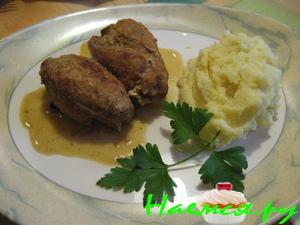 Крутики со сливочно-грибным соусом