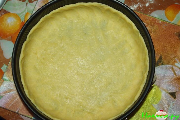 Сладкий рисовый пирог с творогом