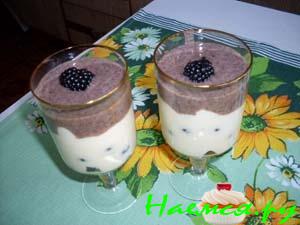 Ягоды с творожным кремом